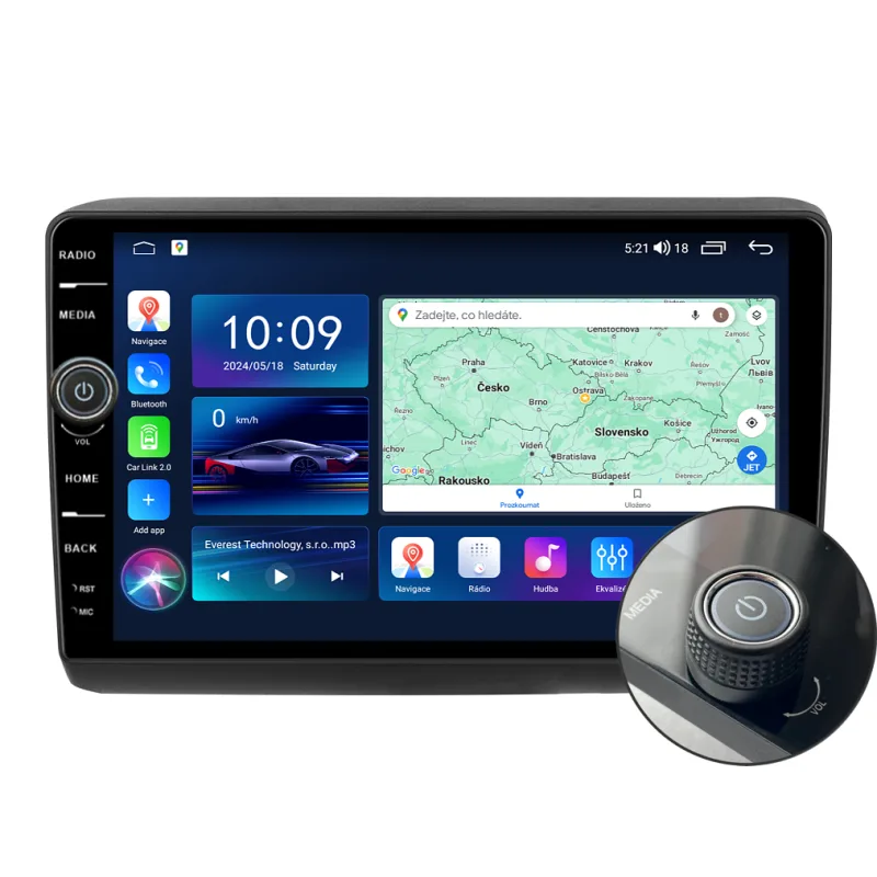 Everest 2DIN autorádio EVE53 Android, Fiat Ducato / Peugeot Boxer II / Citroen Jumper II B448