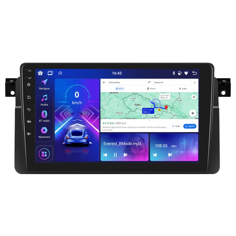 Bmode 2DIN autorádio BEV12 Android, BMW E46 B130