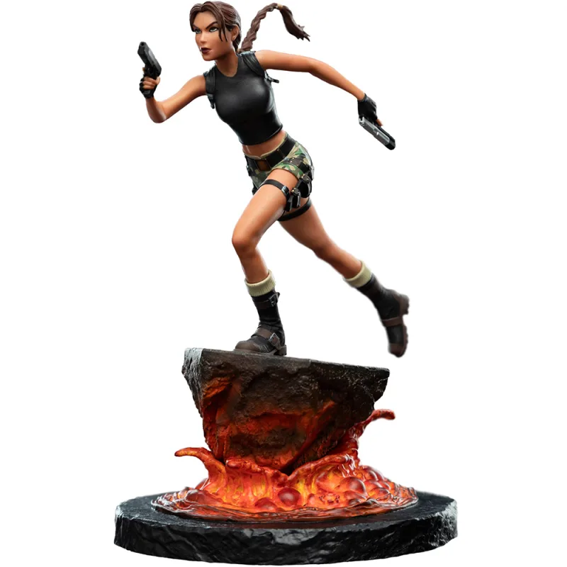 Weta Workshop Tomb Raider Mini Soška Lara Croft: The Sanctuary of Flame 18 cm