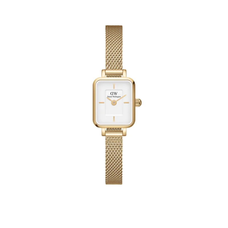 Daniel Wellington dámske hodinky Quadro Mini Evergold DW00100725