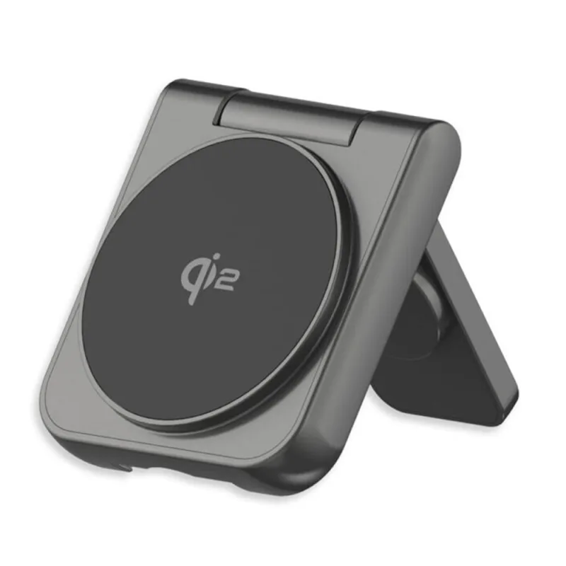LMP Twist 2-in-1 Wireless Qi2 Charging Pad - Black