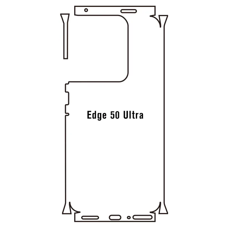 Sunshine Motorola Edge 50 Ultra Zadná Hydrogél ochranná fólia Strih: Zadná časť a rám 1, Typ fólie: Číra
