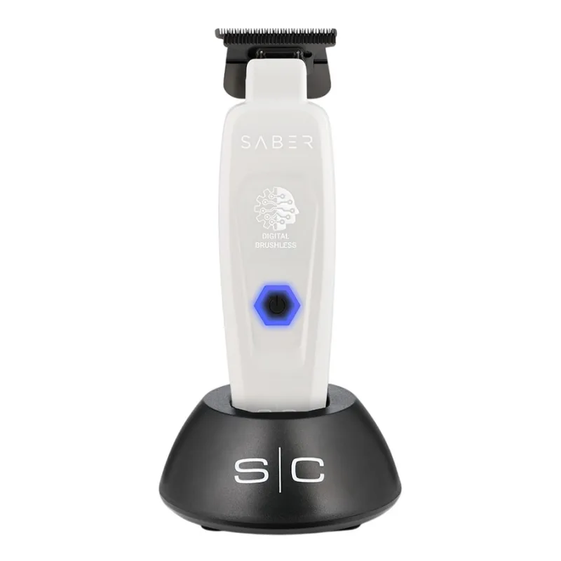 Profesionálny kontúrovací strojček STYLECRAFT Saber trimmer White