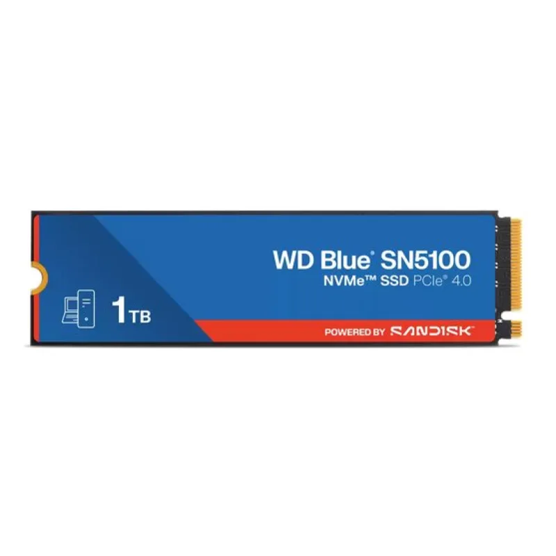 WD Blue SN5100 SSD 1TB M.2 NVMe Gen4 Powered by SanDisk