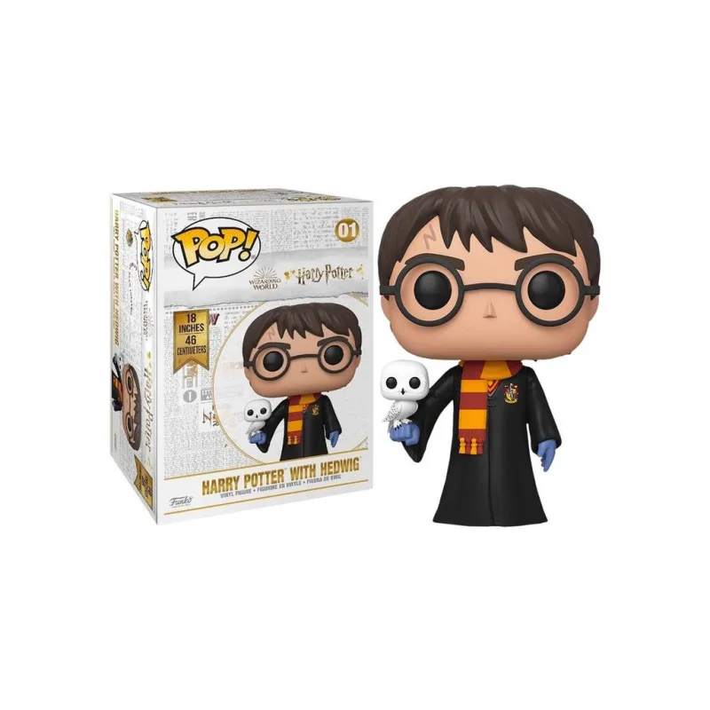 Funko POP! Harry Potter Harry Potter with Hedwig Super Sized Movies