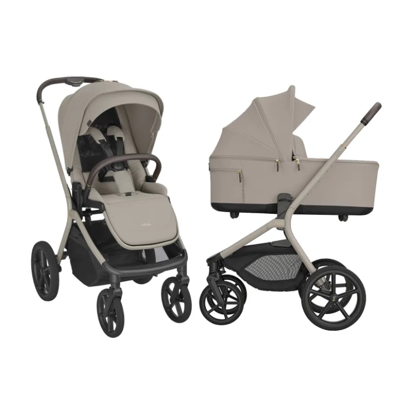 KikkaBoo Kočík 2v1 Goya Platinum Champagne