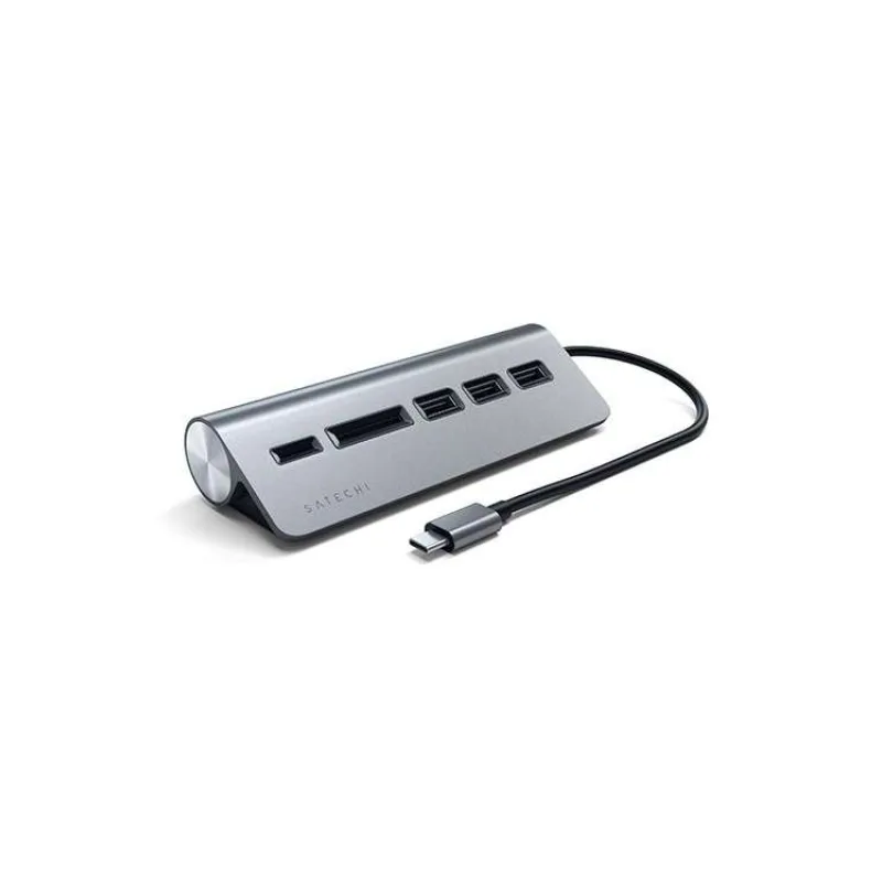 Satechi USB-C Hub & Card Reader - Space Gray Aluminium (ST-TCHCRM)