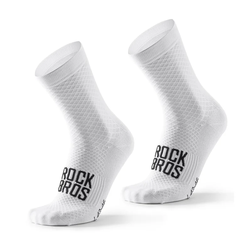 Rockbros 49210016001 ROAD TO SKY cyklistické ponožky 43-46 cm - biele
