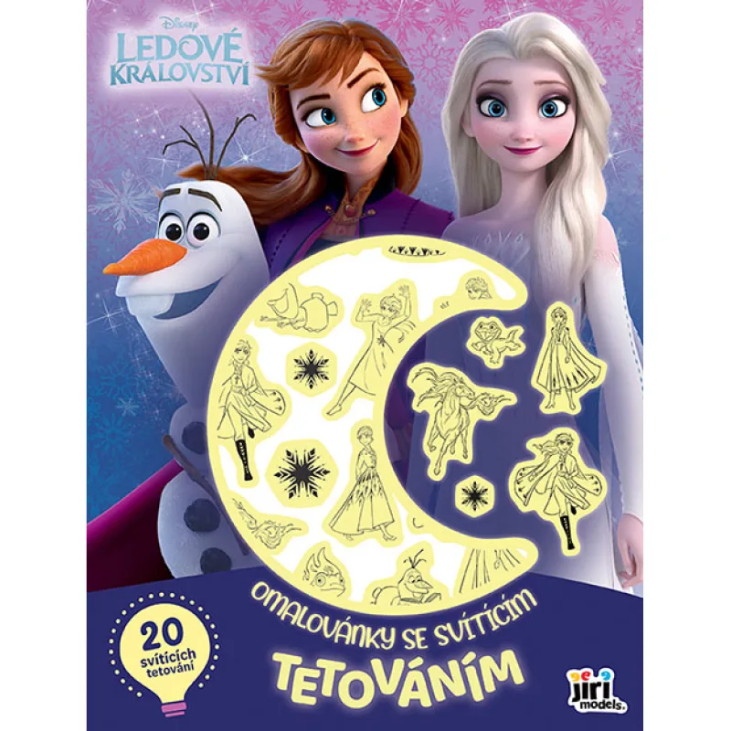 Jiri Models Omaľovánky so svietiacim tetovaním FROZEN - Ľadové kráľovstvo