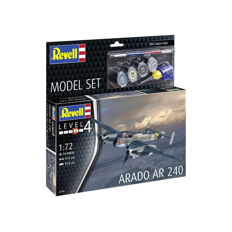 Revell ModelSet lietadlo 63798 - Arado AR-240 (1:72)