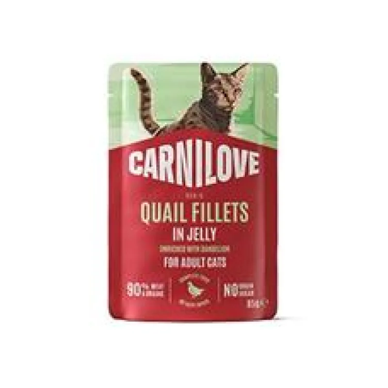 Carnilove Cat Pouch Jelly Quail+Dandelion 85g