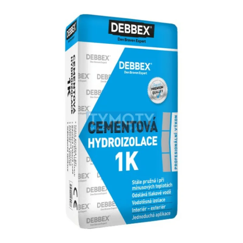 Debbex Cementová hydroizolácia 1K - 9 kg sivá, vrece