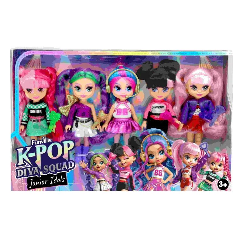 K Pop Diva Squad JuniorSet 5-ti panenek 13 cm