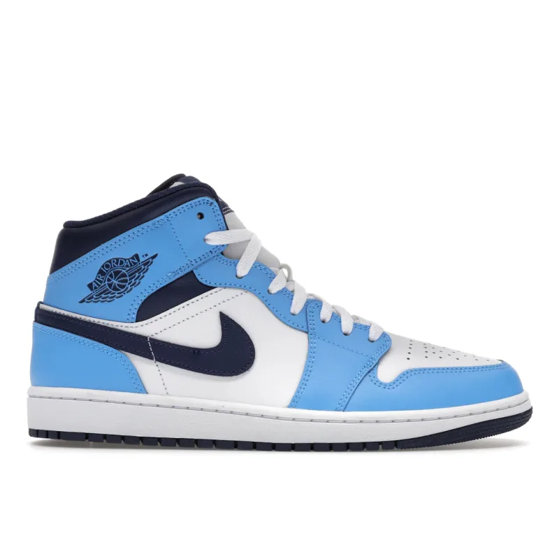 Jordan 1 Mid University Blue Midnight Navy - 42