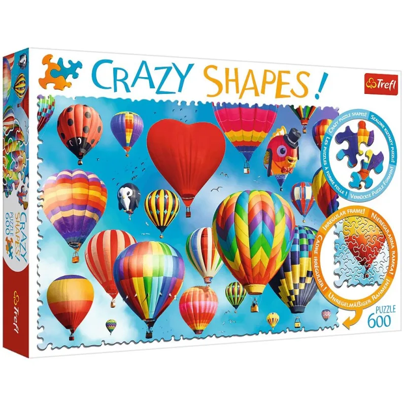 Trefl Crazy Shapes puzzle Farebné balóny 600 dielikov