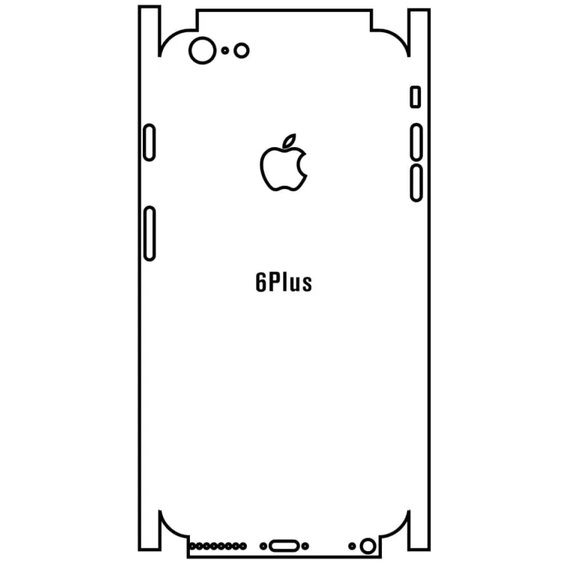 Sunshine iPhone 6 Plus Zadná Hydrogél ochranná fólia Strih: Zadná časť a rám 3, Typ fólie: Číra