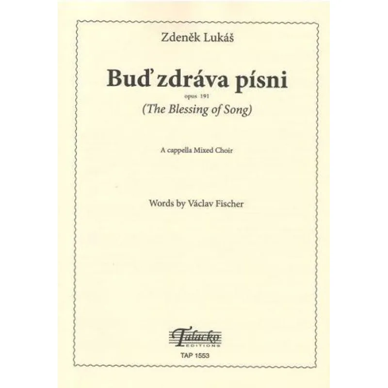 Talacko Editions Buď zdráva písni op.191