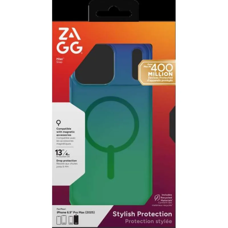 ZAGG Ochranný kryt Milan Snap Apple 17 Pro Max Raven Feather (702319015)