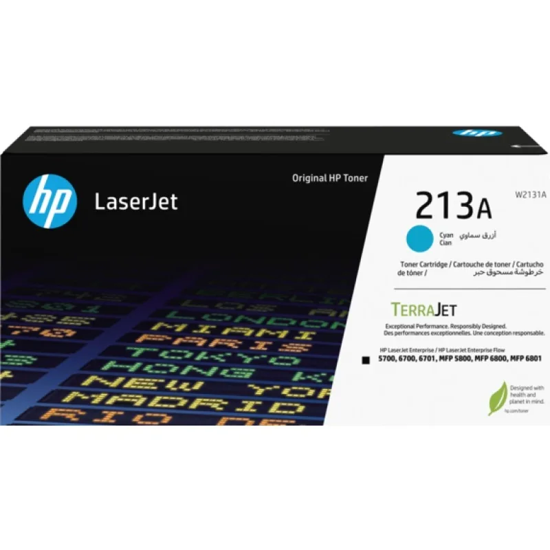 HP W2131A, cyan toner. kazeta HP LaserJet 213A W2131A