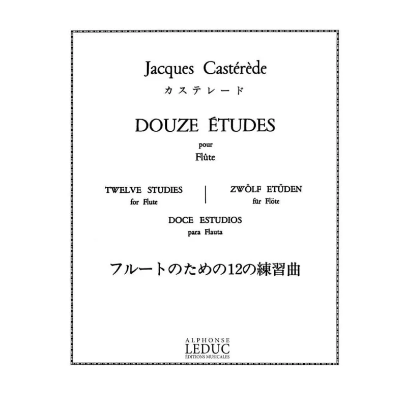Alphonse Leduc Douze Études Pour Flûte