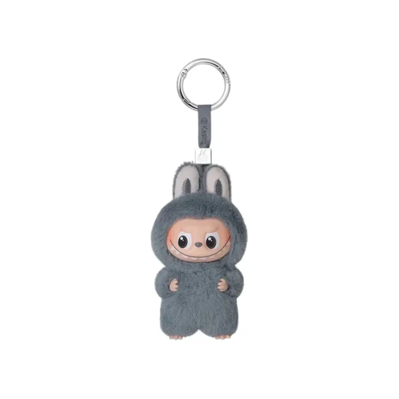 Pop Mart Labubu The Monsters Pin for Love Series "W" Vinyl Plush Pendant Grey - OS