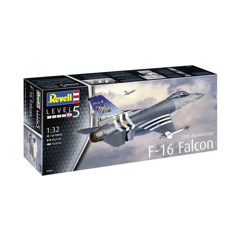 Revell Plastic ModelKit lietadlo 03802 - 50th Anniversary F-16 Falcon (1:32)