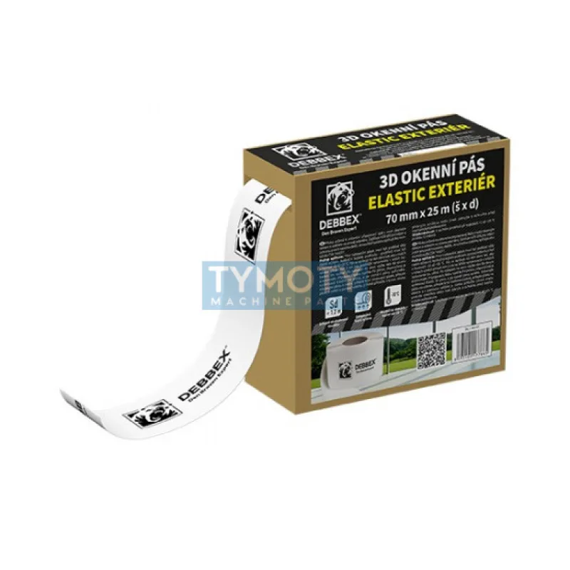Debbex 3D okenný pás ELASTIC EXTERIÉR - 70 mm x 25 m