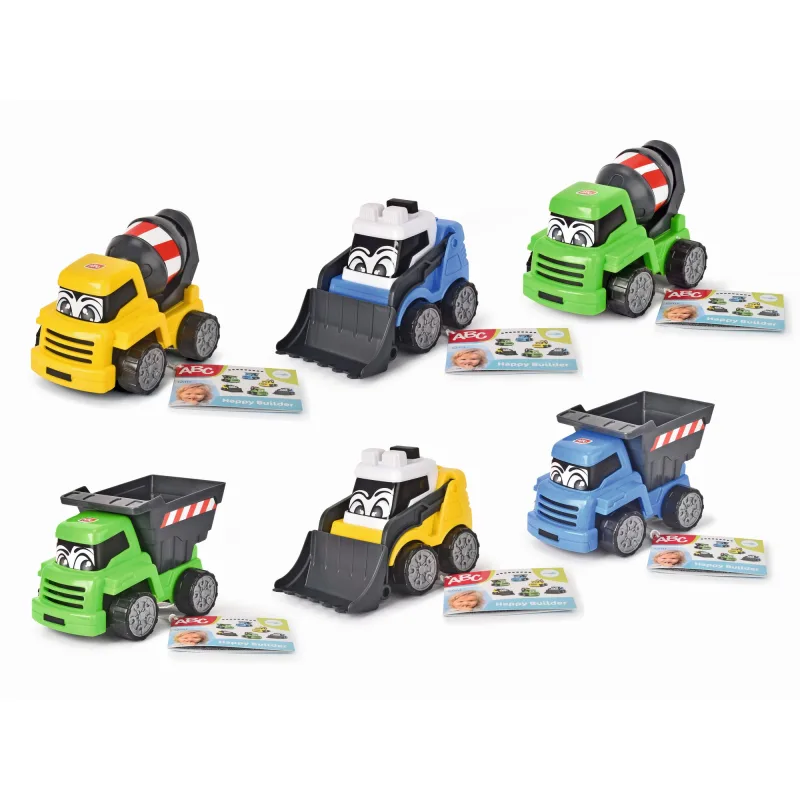 Dickie ABC Veselé stavebné auto, 13 cm, 6 druhov