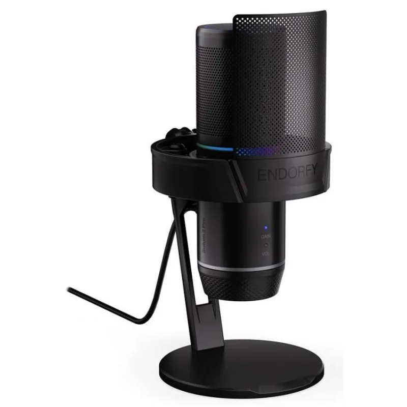 Endorfy mikrofon Solum 2 Pro / stealth RGB / kardioidní / pop filtr / shock mount / černý (EY1B019 )