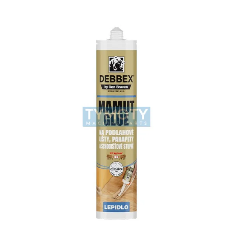 Debbex Mamut glue na podlahové lišty - 290 ml biela