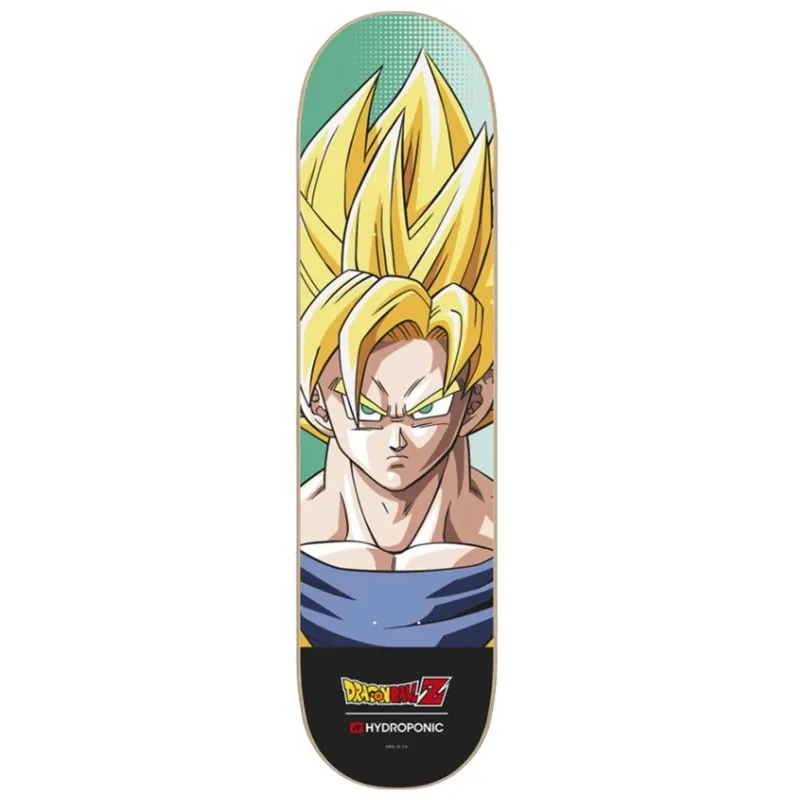 Hydroponic x DragonBall Z Son Goku Super Saiyan Skate Doska (8"|Žltá)