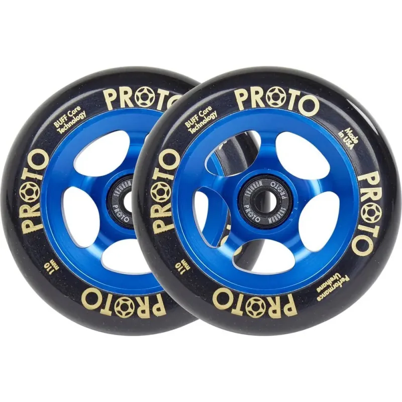 Kolieska Proto Grippers Black On Blue 110 mm 2 ks