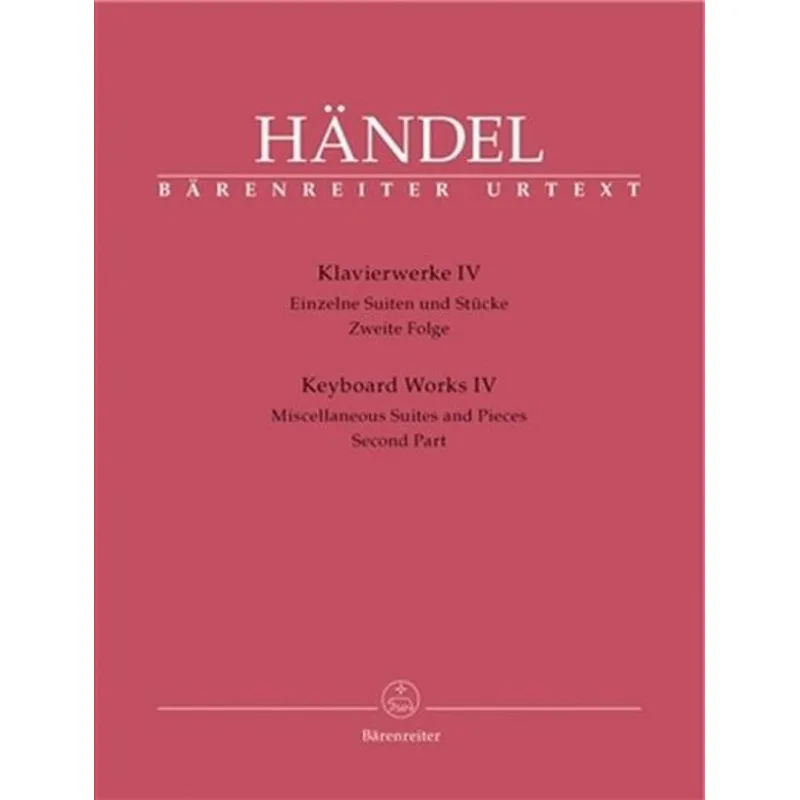 Bärenreiter Klavírní dílo 4 - jednotlivé suity a skladby, druhá řada