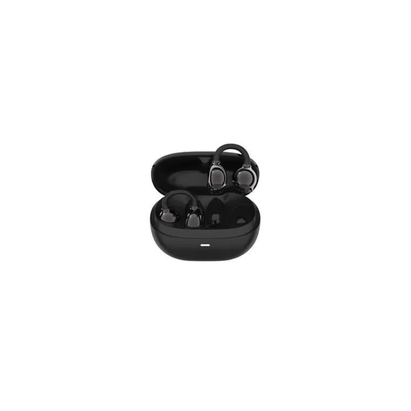 Canyon TWS-14, True Wireless BT slúchadlá za ucho (open-ear-clip), USB-C nabíjanie, nabíjacie puzdro, čierne (CNS-TWS14B)