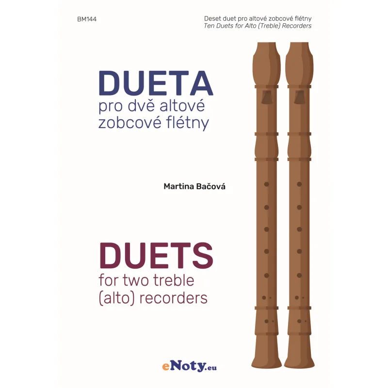 eNoty Dueta pro dvě altové zobcové flétny