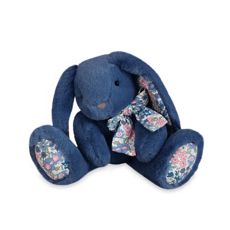 Doudou et Compagnie Paris Doudou Histoire d´Ours Plyšové zvieratká 20 cm 1 ks zajačik modrý