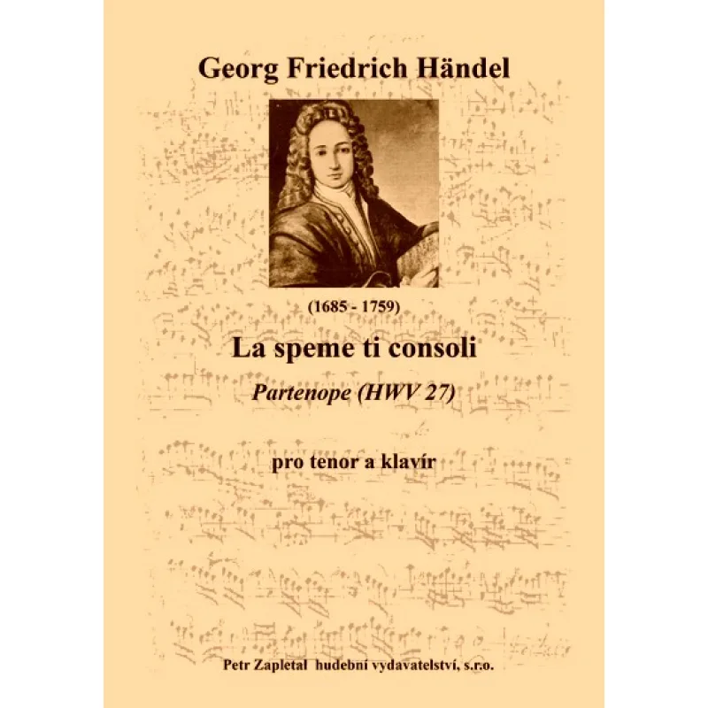 NotaNota La speme ti consoli (Partenope HWV 27) - klavírní výtah