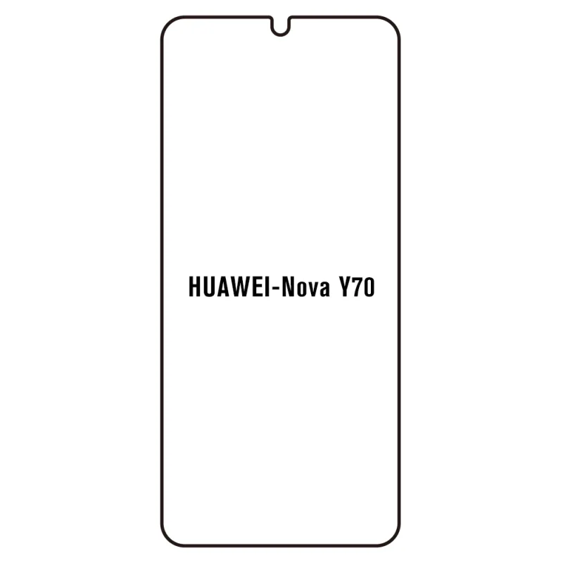 Sunshine Huawei Nova Y70 Predná Hydrogél ochranná fólia Strih: Predná 2, Typ fólie: Číra