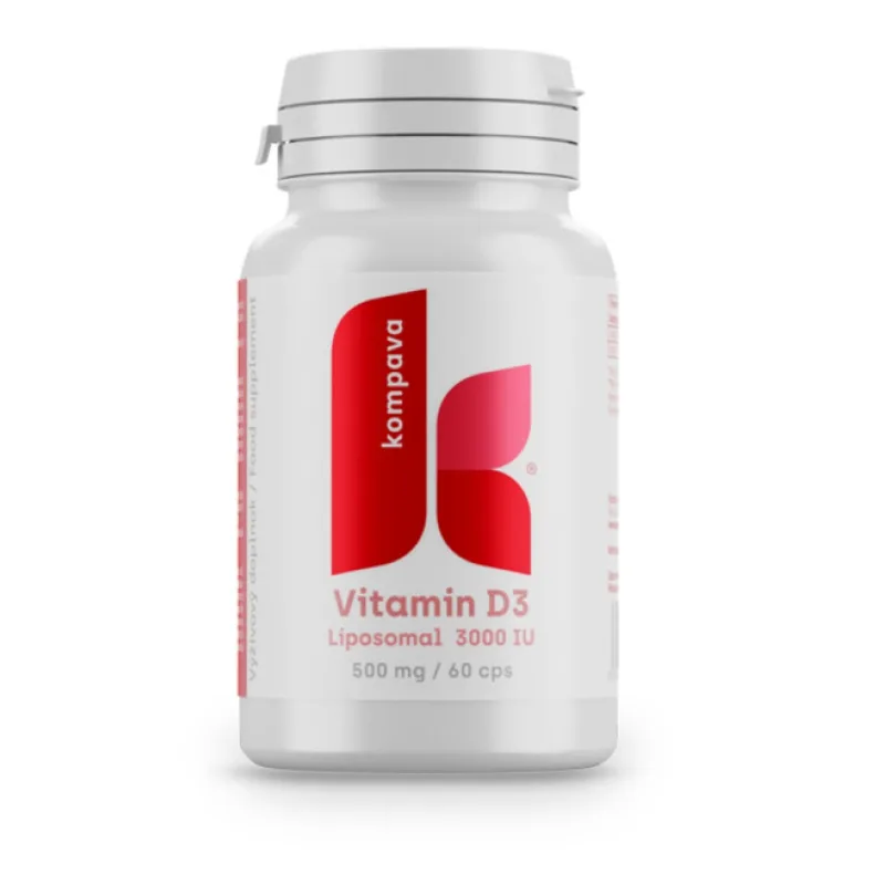 Kompava Vitamín D3, 60 kapslí 500mg