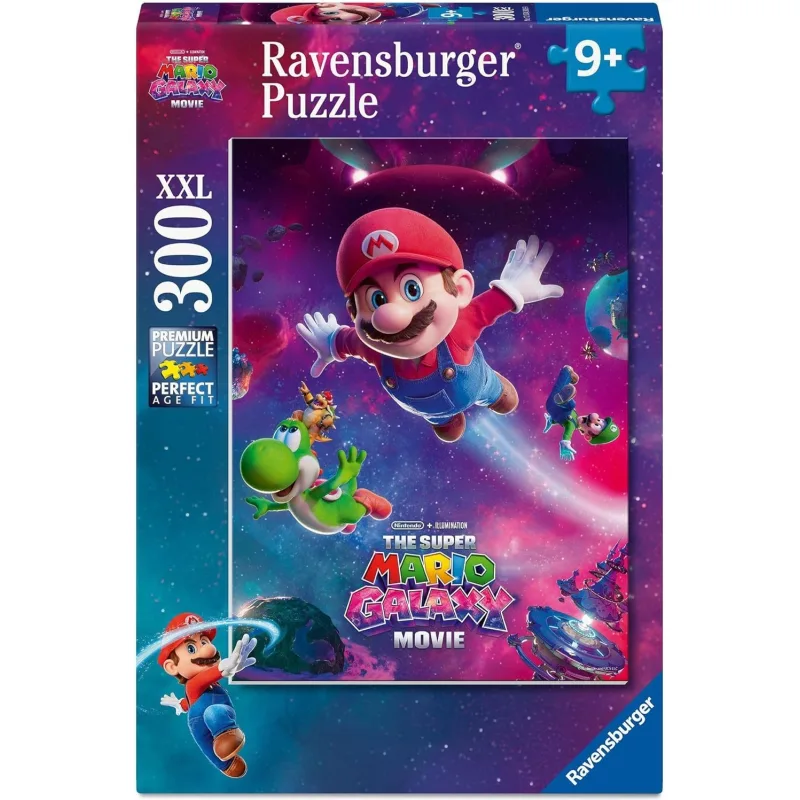 Detské puzzle Ravensburger 300 XXL dielikov Super Mario galaktický film
