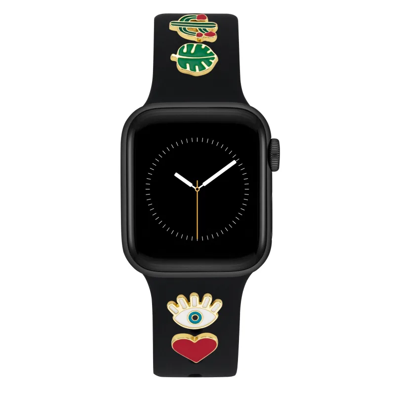 WITHit Black Silicone Strap Band Candy pre Apple Watch 38/40/41
