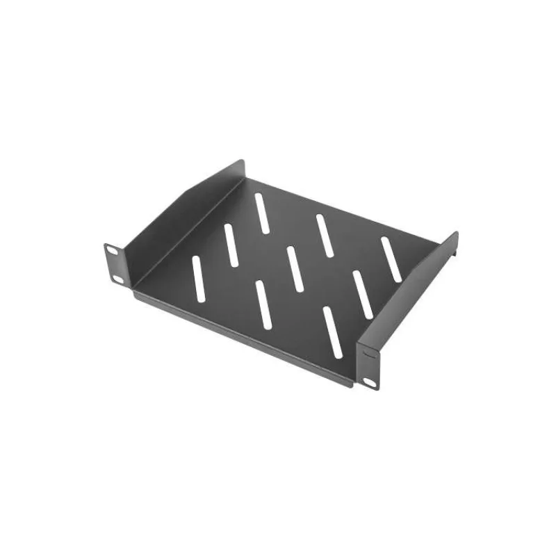 LANBERG 10" PEVNÁ POLICA 1U/254X180MM MAX. NOSNOSŤ DO 20 KG ČIERNA (AK-1012-B)
