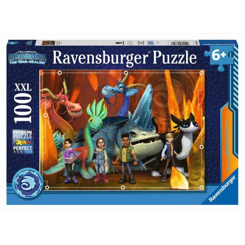 Ravensburger Ako vycvičiť draka: The nine realms 100 dielikov