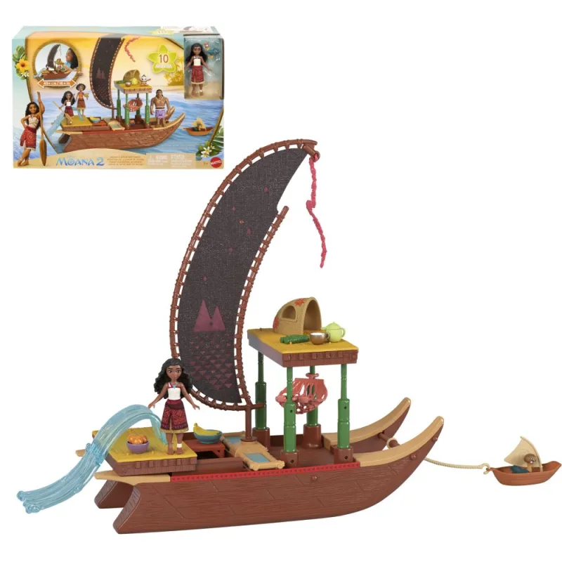 Mattel GARLAND SMALL DOLL VAIANA TRANSFORMUJÚCA LOĎ