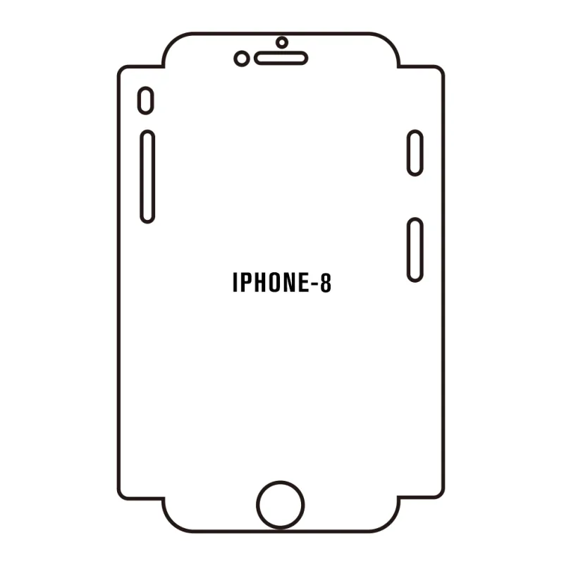 Sunshine iPhone 8 Predná Hydrogél ochranná fólia Strih: Predná časť a rám, Typ fólie: Číra
