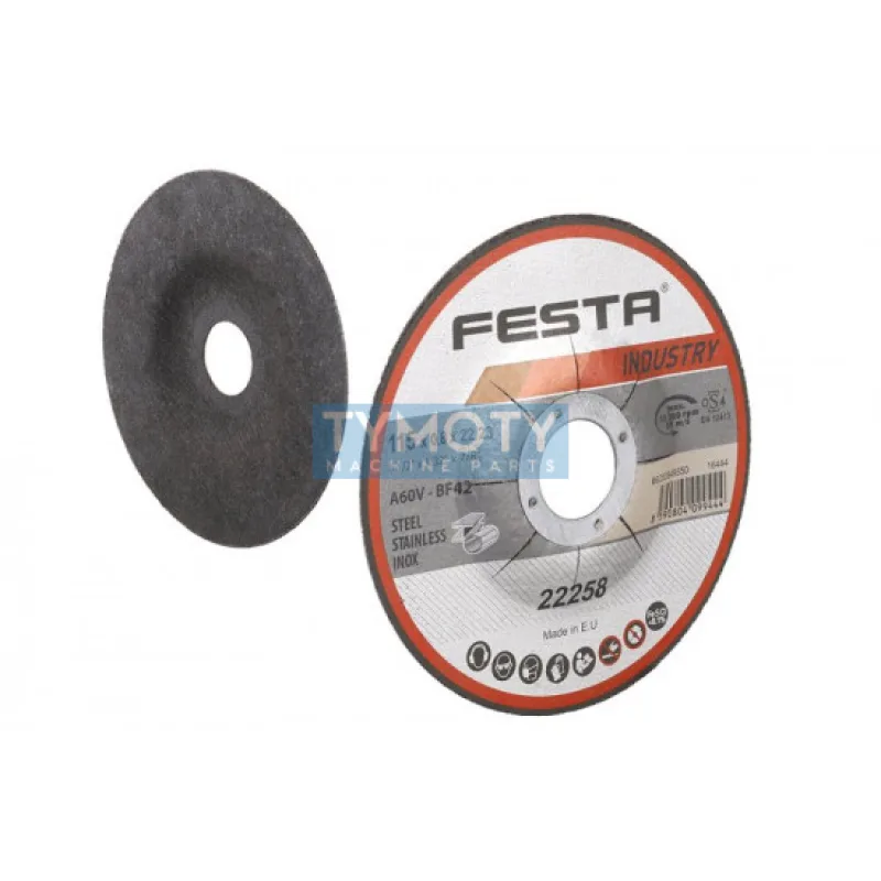 Kotúč rezný na kov 115x0,8x22,2 mm, FESTA INDUSTRY 22258