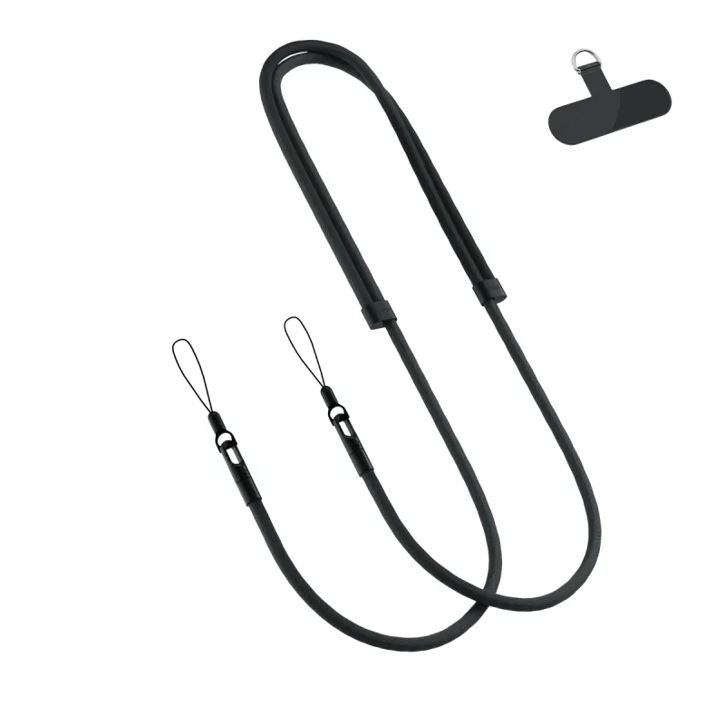 Spello Rope Crossbody Strap - čierna