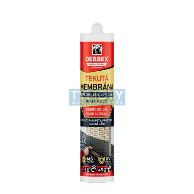 Debbex Tekutá membrána - 290 ml antracitová šedá, kartuša