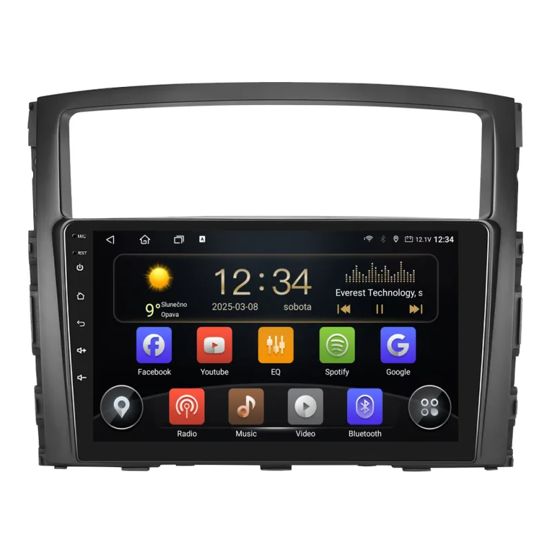 Isudar 2DIN autorádio T72-IEV104 Android, Mitsubishi Pajero IV T72-UN08M/A7332