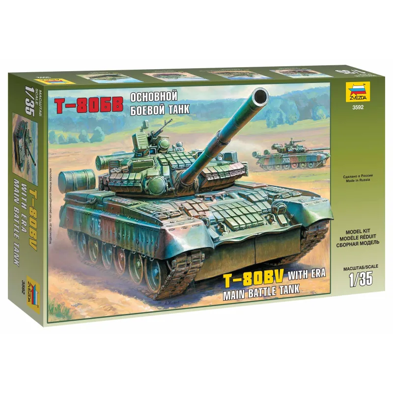 Zvezda Model Kit tank 3592 - Ruský hlavný bojový tank T-80BV (1:35)